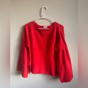 womens red sweater